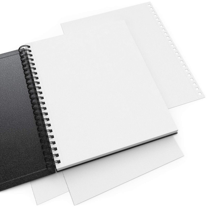 ARTEZA Watercolor Sketchbook 2-Pack, 64 Pages Each, 9x12 Inches â€“ Spiral-Bound, 140 lb Cold Press Paper, Black Hardcover for Watercolor & Mixed Media - Image 2